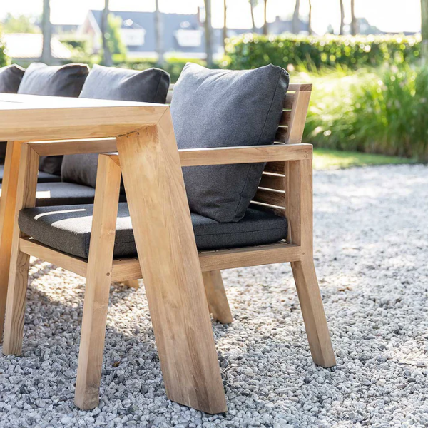Tuinset Italië - Teakhout met 6 stoelen - Afbeelding 3