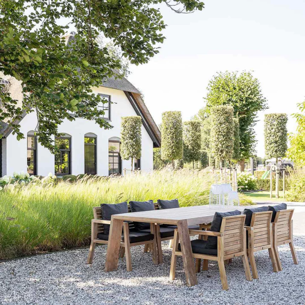 Tuinset Italië - Teakhout met 6 stoelen - Afbeelding 4